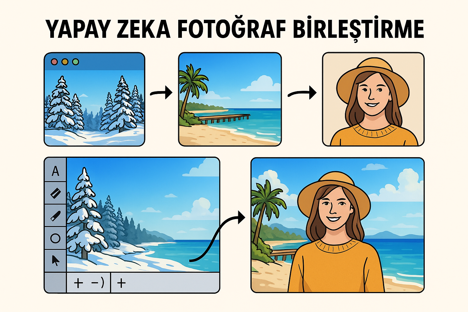 yapay zeka fotoğraf birleştirme